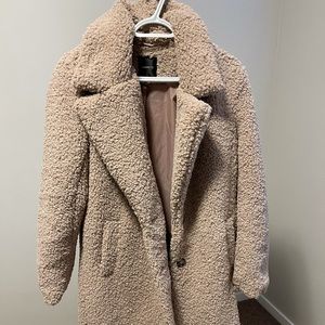 Dynamite Sherpa dress coat.